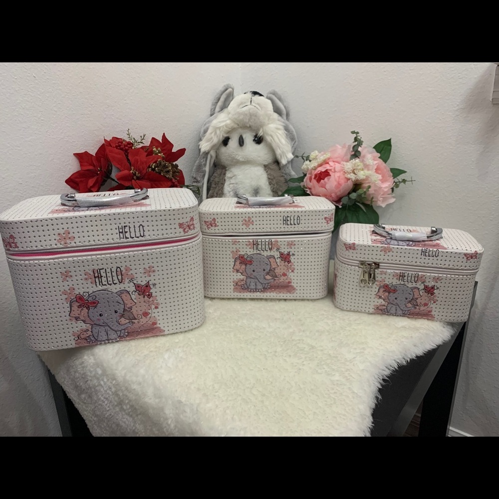 Makeup Train Case Jewelry Box Cosmetic Organizer
